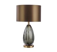 ZR98US Moderne lampadaire du Corps en Verre Bureau DE NEULLEMENT LEILLE Lettre Lampe MÉTALES Table pour Le Salon (Couleur: gradateur, Taille: 32 cm)