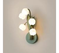 ZR98US Northern Europe Creativity Mounted Lamp, Flower Glass Wall for Dining Kitchen Island Balcony Living Room