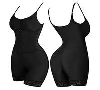 ZR98US One Piece Bodysuit Full Body Shaper Peach Buttocks Elastic Abdomen and HIPS Sweatpants Conjoined Corset for Women