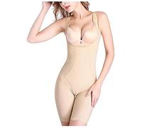 ZR98US Open Bust Full Body Shaper for Women, Seamless Shapewear Thighs Slimmer Firm Tummy Control Bodysuit Lightweight