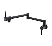 ZR98US ° Rotating Brass Kitchen Faucet, Dual Joint Single Handle Mixer Tap for Kitchen, Foldable Sink Tap for Cold Water