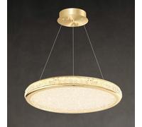 ZR98US Round Island Postmodern Pendant Ceiling Gold Hanging Light Compatible with Kitchen Dining, Chandelier