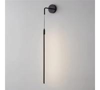 ZR98US Slim Linear, Long Strip Light Indoor Black Wall Mounted Lamp for Bedroom Living Room Bedside