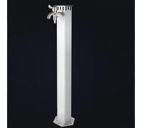 ZR98US Stainless Steel Vertical Garden Faucet with Spray, Floor Standing Water Tap, High Temperature Resistant, Wear-Resistant, Anti-Freezing, Sun-Proof