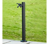 ZR98US Stainless Steel Vertical Garden Water Column - Freestanding Hose Stand with Faucet, Anti-Frost Outdoor Faucet Post for Irrigation and Watering