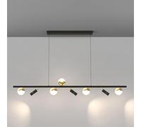 ZR98US Strip Adjustable Chandelier Home Dinning Table Pendent Lamp 1, Office Cafe Ceiling Hanging Light, Chandelier