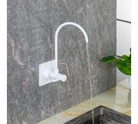 ZR98US ° Swivel Wall-Mounted Kitchen Faucet Spout, Touch Control, Brushed Finish, Ideal for Home and Restaurant Use