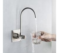 ZR98US ° Swivel Wall-Mounted Kitchen Faucet Spout, Touch Control, Brushed Finish, Ideal for Home and Restaurant Use