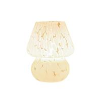 ZR98US Table Lamp : Retro Aesthetic Mushroom Shape, Handcrafted and Dimmable