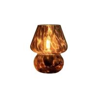 ZR98US Table Lamp : Retro Aesthetic Mushroom Shape, Handcrafted and Dimmable