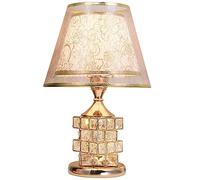 ZR98US Table Lamps for Bedroom Crystal Bedside Lamp, Warm and Romantic Decorative Lamp(Color:C,Size:Button)