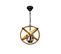 ZR98US Vintage Industrial Chandelier 4 Lights Hemp Rope Style Metal Island Pendant Light for Bedroom Dining Room Cafe Bar Black 55cm