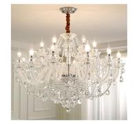 ZR98US White Chandeliers Ceiling Hanging Luxury Crystal Chandelier Glass Dining Room Living Pendant Lamps Bedroom,Ceiling Lig