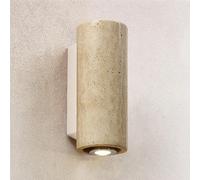 ZR98US Yellow Travertine Lamp, Indoor Sconces Japanese Wall for Porch Corridor Front Door Home(Round)