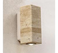 ZR98US Yellow Travertine Lamp, Indoor Sconces Japanese Wall for Porch Corridor Front Door Home(Round)