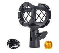 ZRAMO Support de micro de petite taille avec adaptateur et 8 joints toriques pour D230, ME66, Rode NTG-2, NTG-1, AT-875R