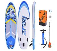 ZRAY Camo Bleu 10'8" Planche SUP Stand Up Paddle Gonflable Surfboard 325x84x15c