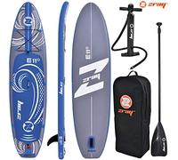 ZRAY - PB-ZE11B - Zray SUP Evasion 11' - SUP Paddle Gonflable - Dropstitch - Charge max 120kg - Volume 246 l - Dimensions 330 x 81 x 13 cm - Pack complet