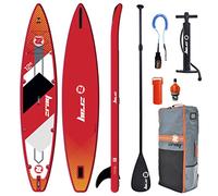 Zray Sup Stand Up Paddle Gonflable Rapid 12'6-PB-ZR1B-Planche Dropstitch-Pack Pagaie, Leash, Pompe, Sac de Transport, Kit-Jusqu’à 160kg-300l-381x76x15cm Mixte