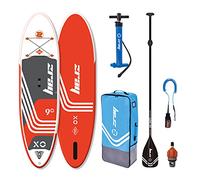 Zray - SUP Stand Up Paddle Gonflable X-Rider Young 9' - PB-ZX0E - Planche Gonflable Dropstitch - Leash, Pagaie, Pompe, Sac de Transport et Kit - Option Siege Kayak - Jusqu’à 85kg - 167l - 275x71x13cm