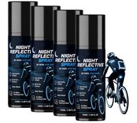 ZRAZT Spray réfléchissant invisible haute visibilité à séchage rapide, revêtement réfléchissant invisible imperméable longue durée, spray réfléchissant transparent polyvalent de sécurité (4pcs)