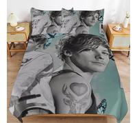 ZRCLXLVU Louis Tomlinson Parure de lit à texture lisse pour dormir confortable avec détails en fils pour tous