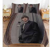 ZRCLXLVU Louis Tomlinson Parure de lit à texture lisse pour dormir confortable avec détails en fils pour tous