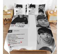 ZRCLXLVU Louis Tomlinson Parure de lit pratique avec fils solides et structure fonctionnelle douce et confortable