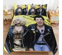 ZRCLXLVU Sid Vicious Se-x Pis-tols Parure de lit ultra durable lavable en machine avec housse de couette et finition filetée