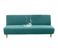 ZRCYXDW Housse de Clic Clac Extensible à Carreaux-Sarcelle-Large | Housse Pliante de Canapé sans Accoudoirs, Protection Souple et Lavable pour Sofa Lit avec Fond Élastique