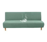 ZRCYXDW Housse de Clic Clac Extensible à Carreaux-Vert-Medium | Housse Pliante de Canapé sans Accoudoirs, Protection Souple et Lavable pour Sofa Lit avec Fond Élastique