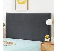 ZRCYXDW Housse De Tete De Lit Extensible, Souple Spandex Couverture De Tête De Lit Amovible All-Inclusive Housses De Tête De Lit Lavable pour Chambre Décor-Gris C-190-210cm