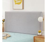 ZRCYXDW Housse De Tete De Lit Extensible, Souple Spandex Couverture De Tête De Lit Amovible All-Inclusive Housses De Tête De Lit Lavable pour Chambre Décor-Un gris-210-230cm