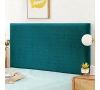 ZRCYXDW Housse De Tete De Lit Extensible, Souple Spandex Couverture De Tête De Lit Amovible All-Inclusive Housses De Tête De Lit Lavable pour Chambre Décor-Vert foncé-210-230cm