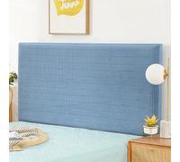 ZRCYXDW Housse De Tete De Lit Extensible, Souple Spandex Couverture De Tête De Lit Amovible All-Inclusive Housses De Tête De Lit Lavable pour Chambre Décor-bleu-170-190cm