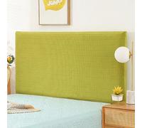ZRCYXDW Housse De Tete De Lit Extensible, Souple Spandex Couverture De Tête De Lit Amovible All-Inclusive Housses De Tête De Lit Lavable pour Chambre Décor-Vert jaunâtre-140-160cm
