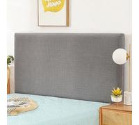 ZRCYXDW Housse De Tete De Lit Extensible, Souple Spandex Couverture De Tête De Lit Amovible All-Inclusive Housses De Tête De Lit Lavable pour Chambre Décor-Gris B-170-190cm