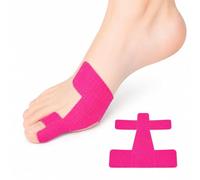 ZrdlqlLcjxy Pre-Cut Bunion Corrector Kinesiology Tape, Bunion Relief Toe Correction Wrap, Bunion Tape for Big Toes, Breathable Big Toe Ankle Tapes Support (Pink, 40Pcs)