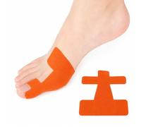 ZrdlqlLcjxy Pre-Cut Bunion Corrector Kinesiology Tape, Bunion Relief Toe Correction Wrap, Bunion Tape for Big Toes, Breathable Big Toe Ankle Tapes Support (Orange, 10Pcs)