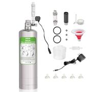ZRDR Système générateur de CO2 2L avec manomètre - Valve de décharge automatique - Compteur de bulles pour plantes d'aquarium - Sortie stable
