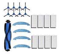 ZRF 21 pièces de rechange pour Bagotte BG700 BG800 1 brosse centrale 8 filtres 4 lingettes 8 brosses latérales