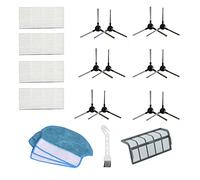 ZRF Kit de rechange pour aspirateur robot Blaupunkt Bluebot XSMART avec filtre HEPA et chiffon - En carton gris