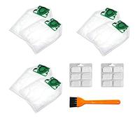 ZRF Kit de sacs d'aspirateur pour Vorwerk VK200 VK220, 6 sacs à poussière + 12 désodorisants parfumés (1 brosse de nettoyage offerte)