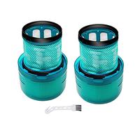 ZRF Lot de 2 filtres de rechange lavables et réutilisables pour aspirateur sans fil Dyson V15 SV14 V11, 1 brosse de nettoyage incluse