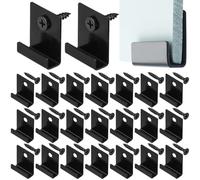 zrfgbxim 35 Pièces Clips de Fixation de Terrasse Composites, Clips WPC en Acier Inoxydable, Clips de Fixation de Cachées pour Terrasses, Clips de Terrasse pour Fixation de Lames WPC, avec 35 Vis