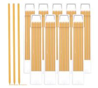 zrfgbxim 54 Pcs Mine Crayon Chantier, 2,8 mm Recharges de Mine de Crayon de Chantier, Recharges interchangeables pour crayons à graphite, construction et de travail du bois (jaune)