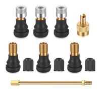 zrfgbxim 7 PcsValve Tubeless, Valve de Pneu Tubeless pour Trottinette, Rallonge Valve Pneu Trottinette électrique Accessoires Indispensables
