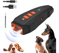 Zrfjfgksw Bark Guard, Barkguard, Dog Bark Deterrent Devices, Anti Barking Device for Dogs, Bark Deterrent, Barking Dog Deterrent, Double Head High Power HD Display and LED Flashlight (Black)