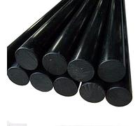 ZRHMCJEN 1 Pièce Barre En Graphite Noir Et Polytétrafluoroéthylène, Respectueuse de L'Environnement, Tien Plastique Ptfe Pour Bricolage, Barre En Ptfe/50Cm/75Mm