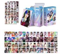 ZRHMCJEN 124Pcs En- Sk Ive Gidle Twice 60Pcs Photocards Greeting Cards Collectmini Card Postcard And 64Pcs Stickers/Ive